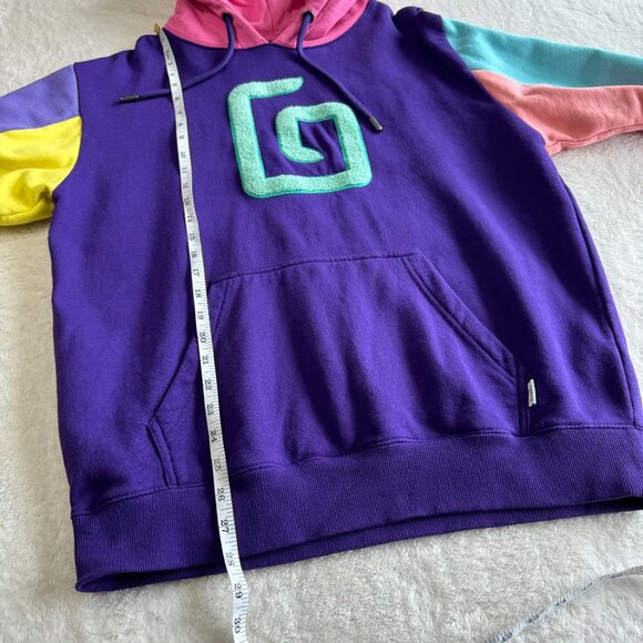 Karl Jacobs Enchantment Hoodie Mens M Purple Multi Colorblock Gamer Streetwear‎ - Picture 9 of 16